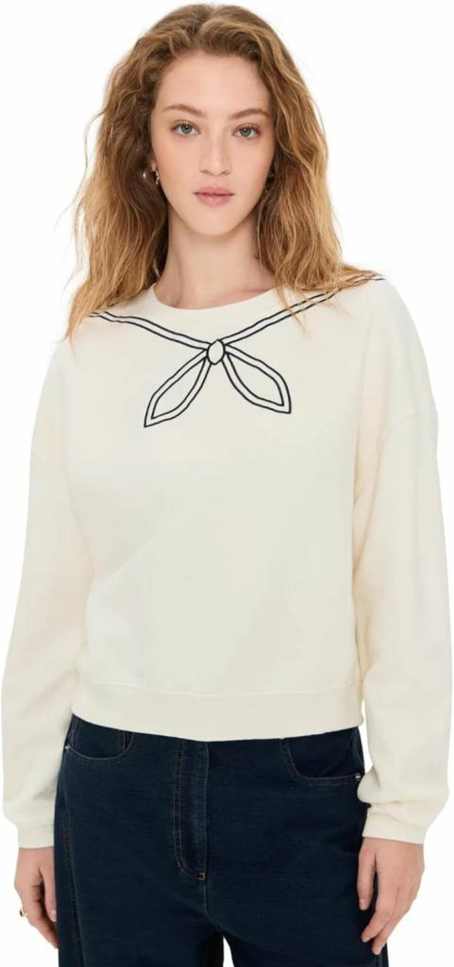KULE Women's The Sailor Sweatshirt - Classic Navy Blue Crewneck Pullover for Women