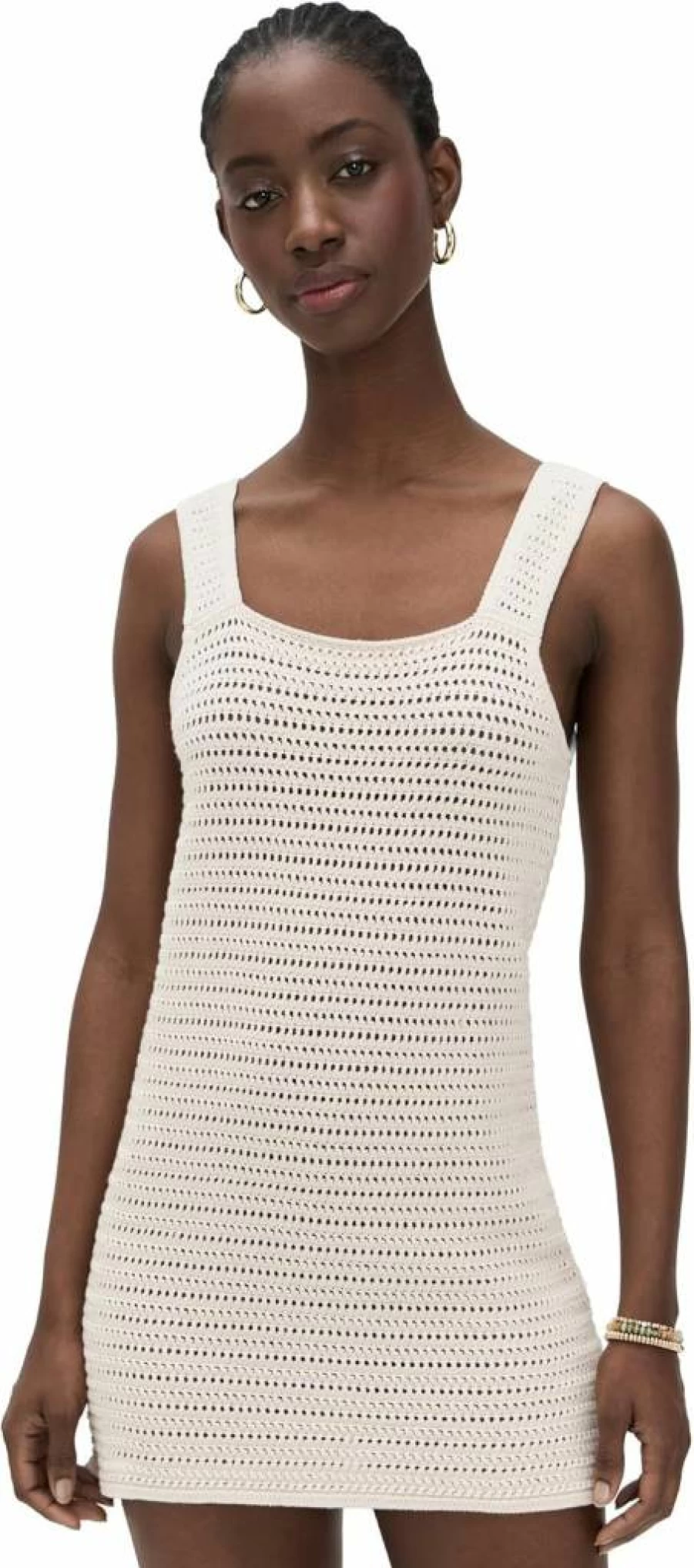 Faherty Women's Seacoast Crochet Dress - Boho Beach Summer Maxi Dress