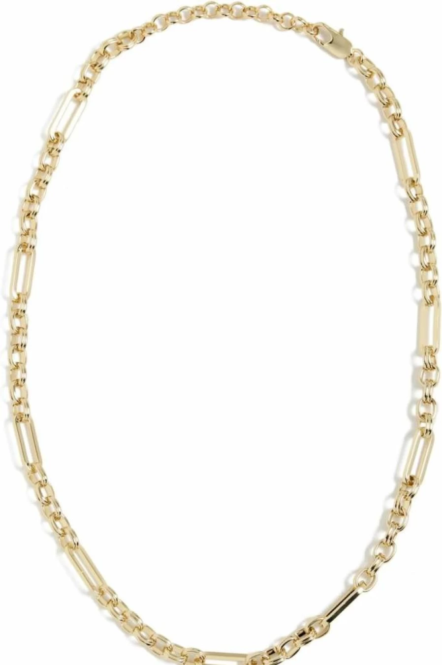 LUV AJ Charlotte Link Chain Necklace for Women - Sterling Silver Chunky Chain Necklace