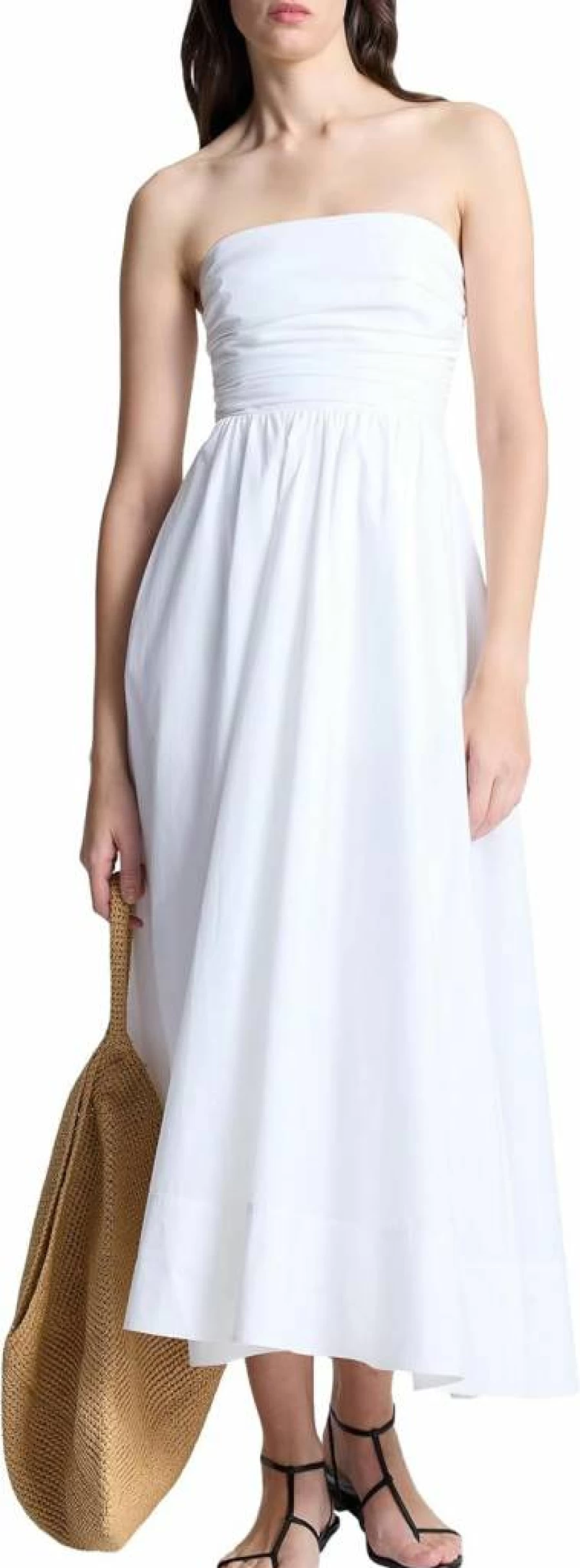 ALC Women's Tate Dress - Elegant Flowy Midi Dress for Casual and Evening Wear