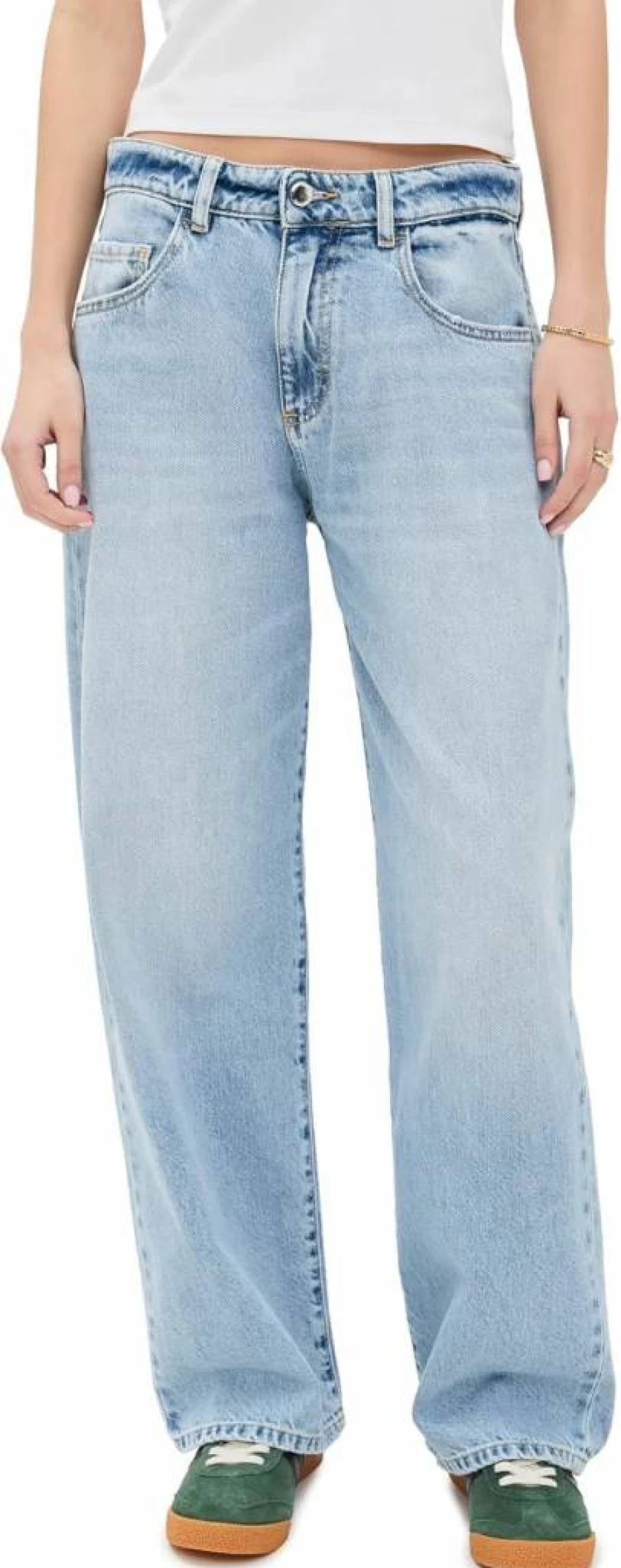 ICON DENIM LA Women's High-Waisted Bea Jeans - Stylish & Comfortable Denim Pants