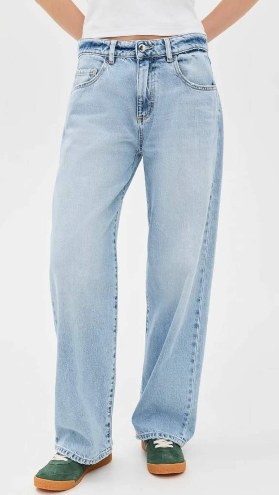 ICON DENIM LA Women's High-Waisted Bea Jeans - Stylish & Comfortable Denim Pants