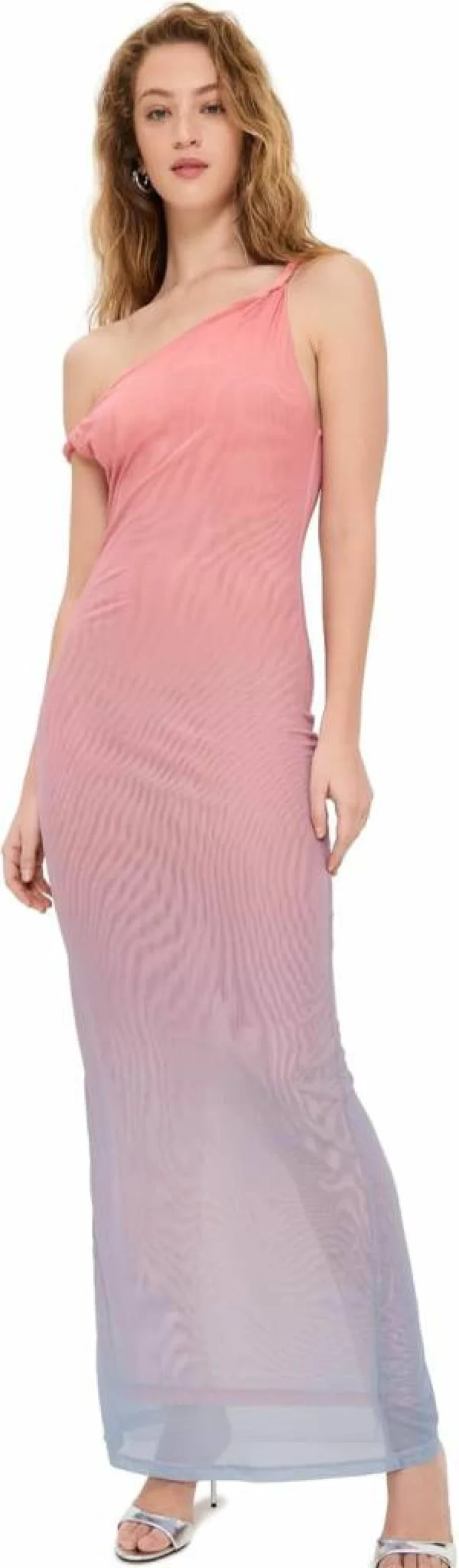 Good American Women's Maxi Dress with Mesh Twist Detail - Stylish & Comfortable Summer Dress
