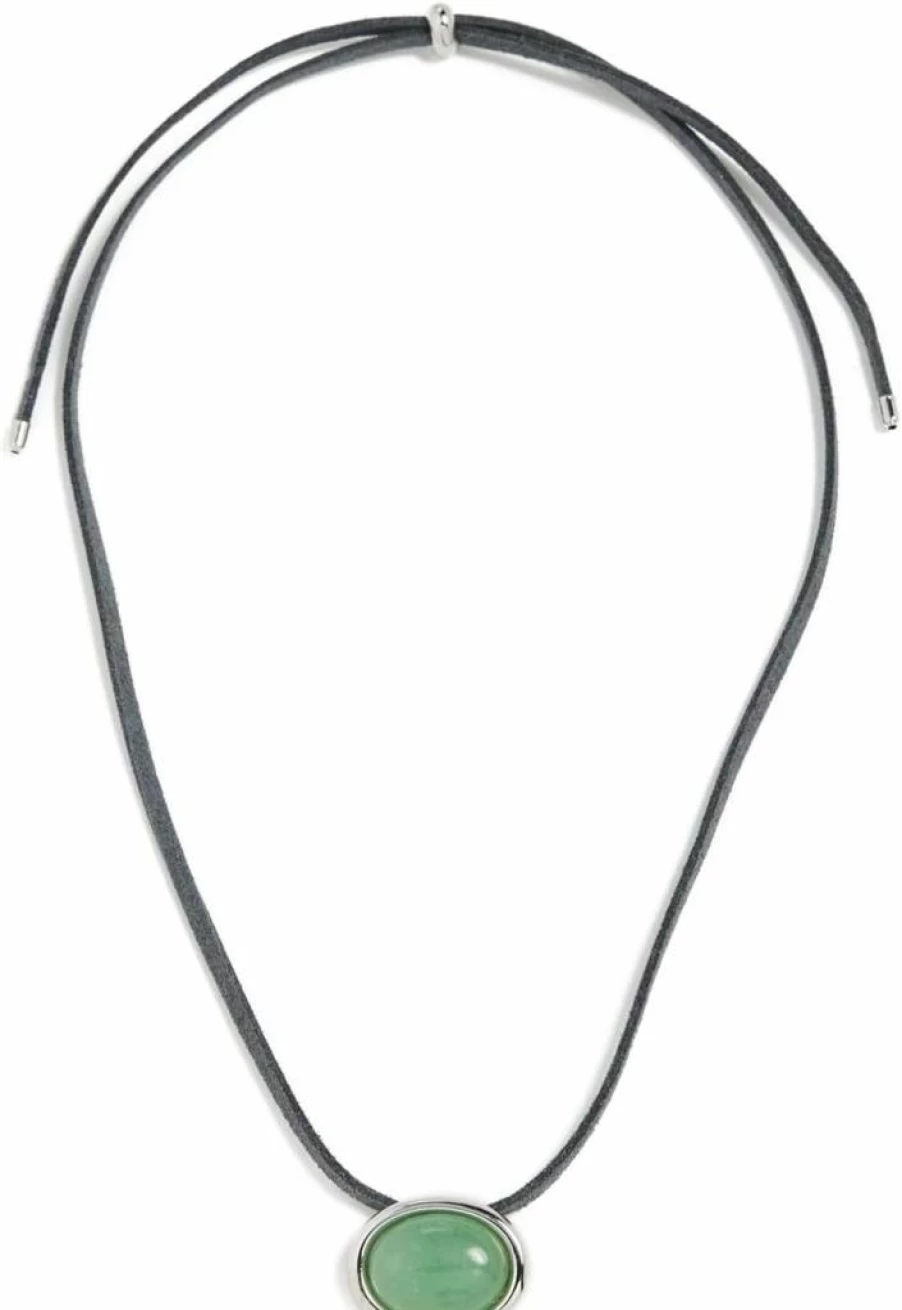 LUV AJ Women's Sunset Stone Beaded Cord Necklace - Bohemian Adjustable Statement Piece