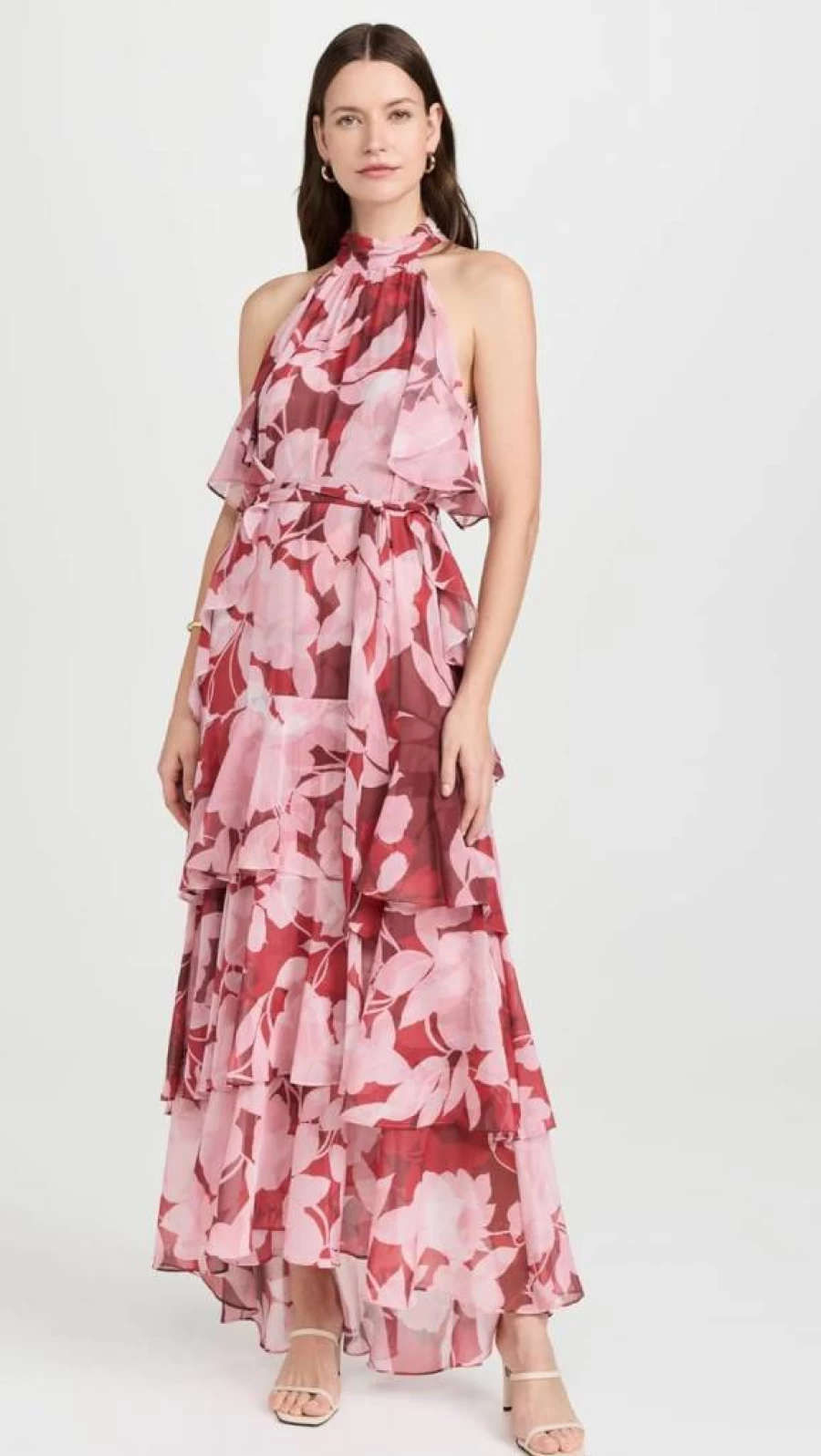 Misa Women's Calissa Flowy Summer Dress - Elegant Casual Sundress for Women
