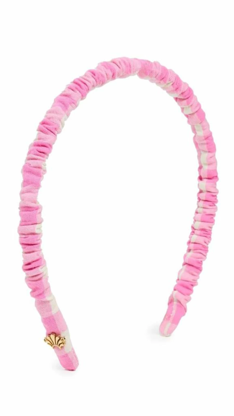 Lele Sadoughi Women's Jessie Checkered Headband in Pink Lemonade - Stylish Hair Accessory One Size