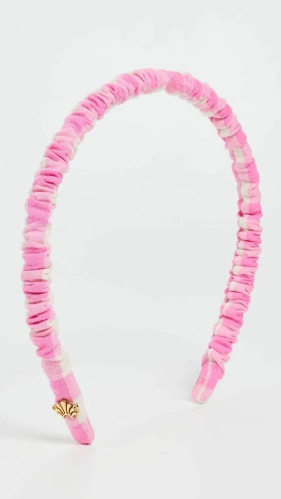Lele Sadoughi Women's Jessie Checkered Headband in Pink Lemonade - Stylish Hair Accessory One Size