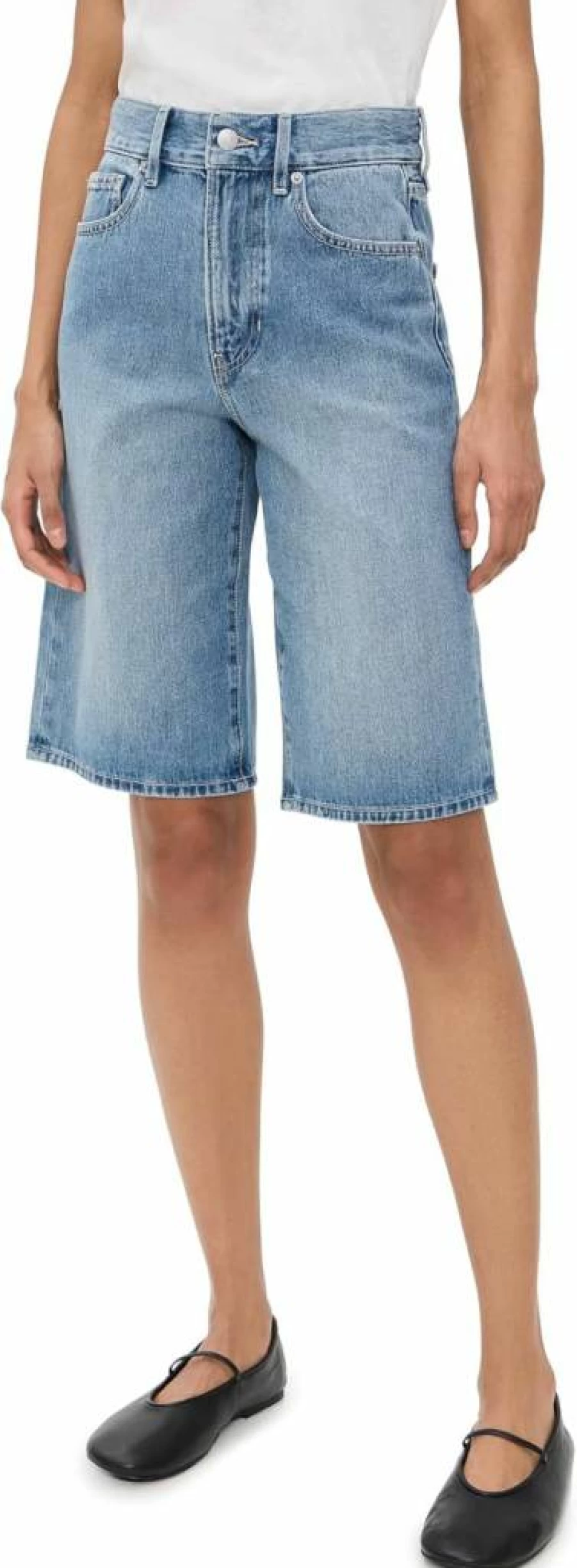 Veronica Beard Women's Charlotte Denim Shorts - High-Waisted Classic Fit Jean Shorts for Women