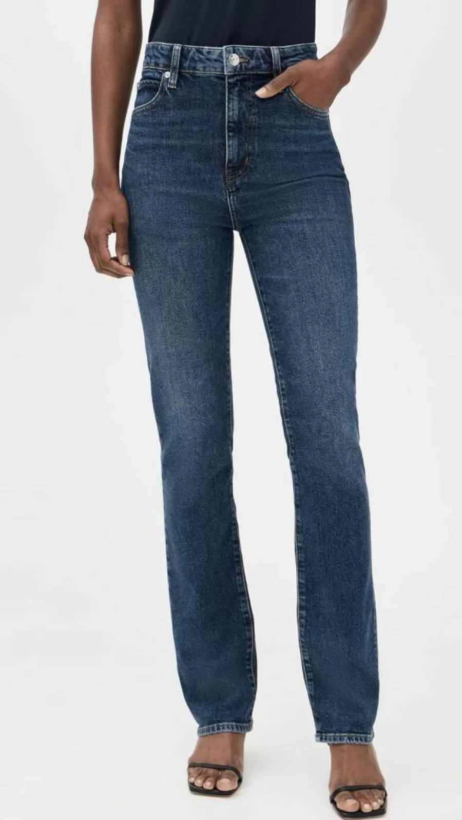 FRAME Women's The Ruler High-Waist Slim Fit Jeans - Premium Denim Pants