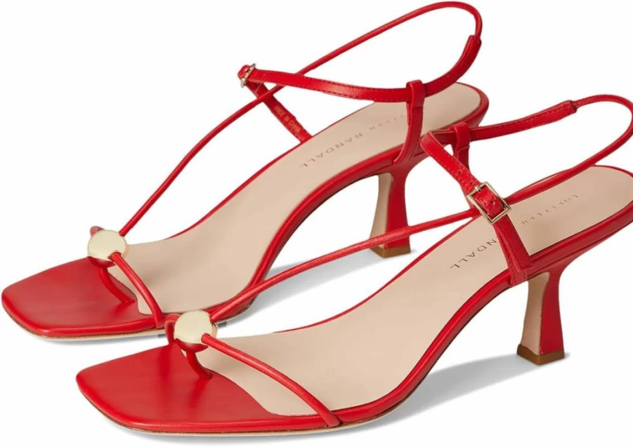 Loeffler Randall Triana Women's Strappy Mid-Heel Sandals with Ball Strap – Elegant Dress Shoes