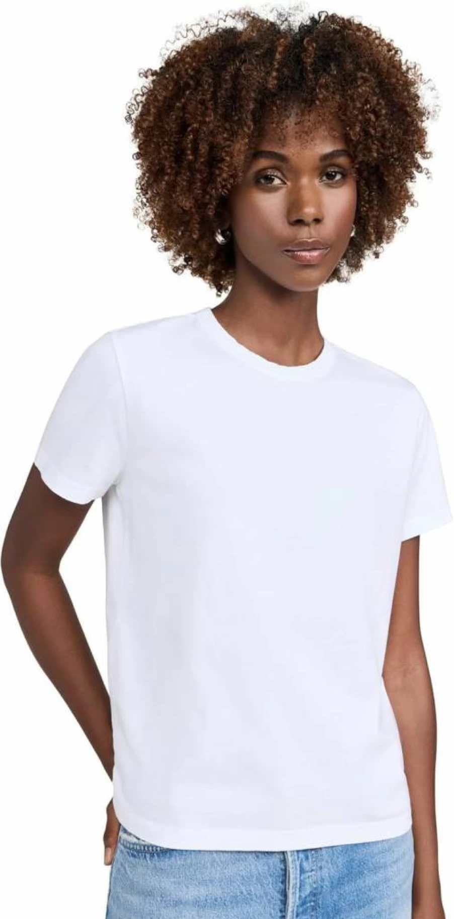Madewell Women's Perfect Crewneck T-Shirt - Soft Cotton Essential Tee for Everyday Wear
