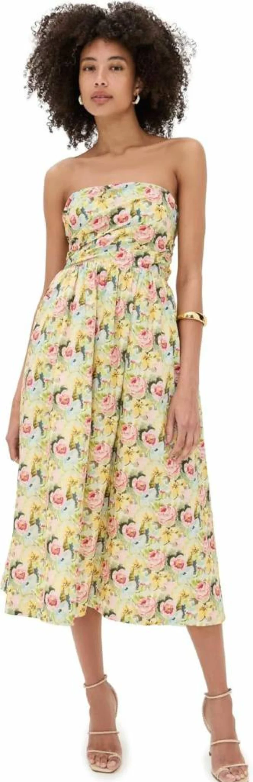 En Saison Women's Cairo Midi Dress - Summer Flowy Boho Chic Casual Dress