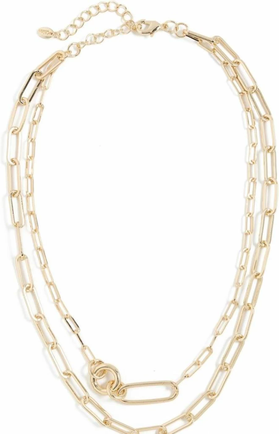 Argento Vivo Women's Layered Toggle Necklace - Elegant Elongated Link Chain Jewelry