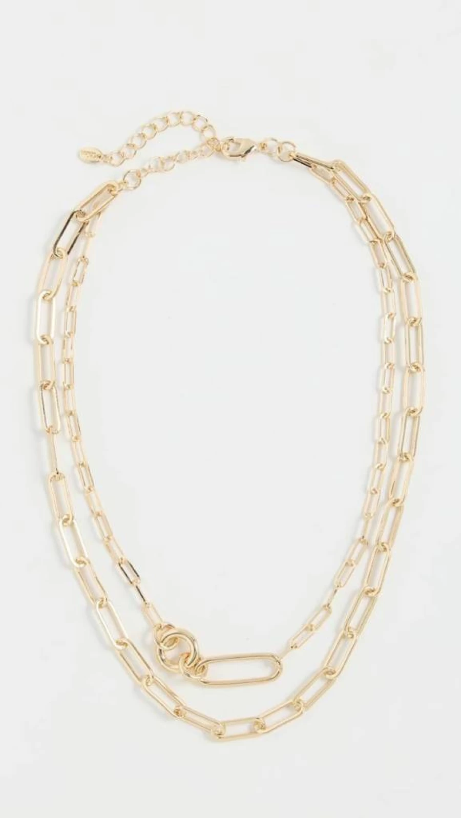 Argento Vivo Women's Layered Toggle Necklace - Elegant Elongated Link Chain Jewelry
