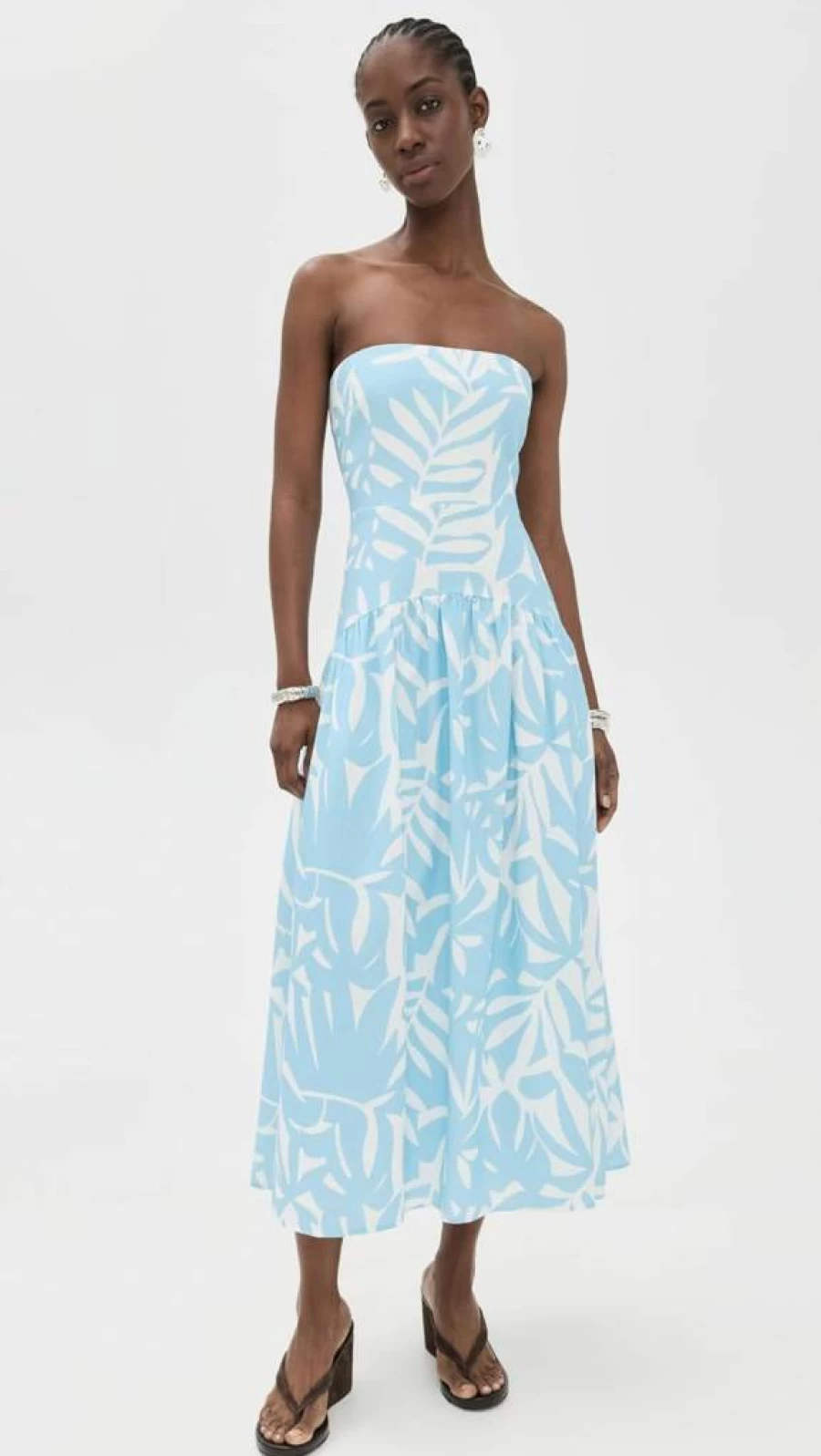 Seven Wonders Addie Midi Dress for Women - Elegant Casual Flowy Summer Dress