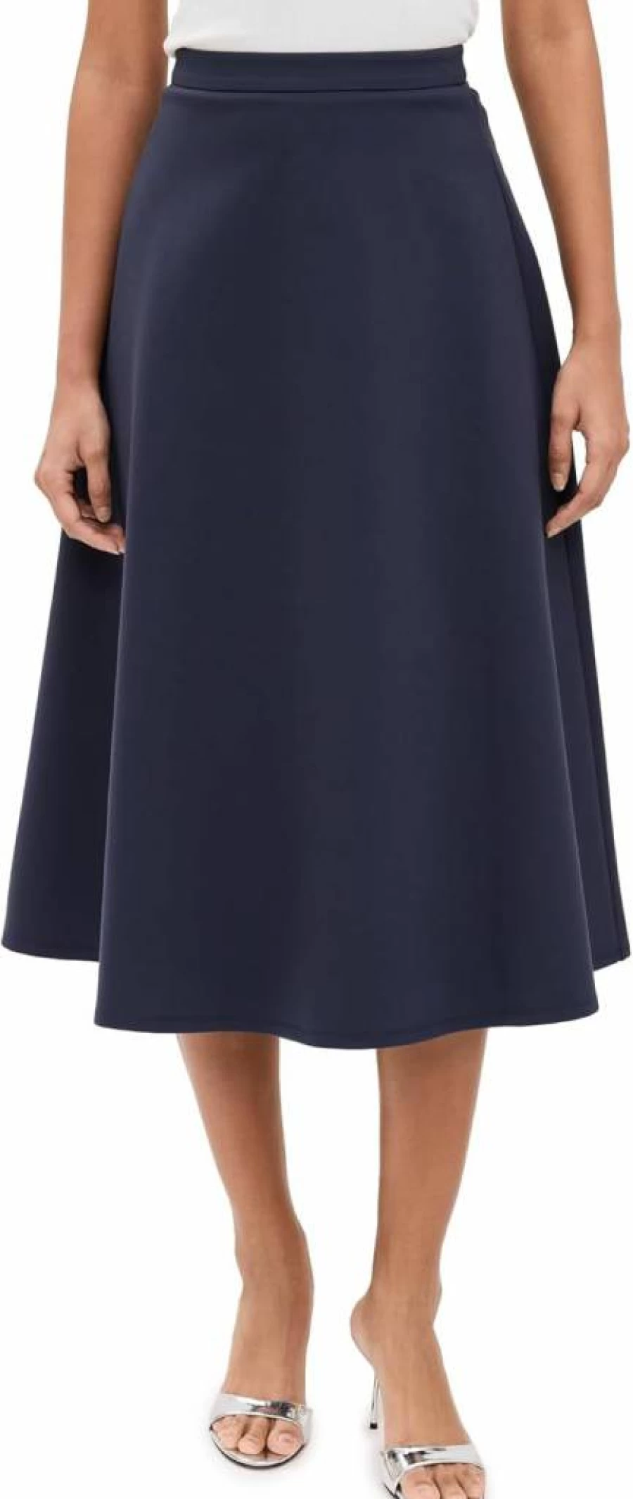 STAUD Women's Lighthouse Skirt - Stylish High-Waisted A-Line Midi Skirt for Women