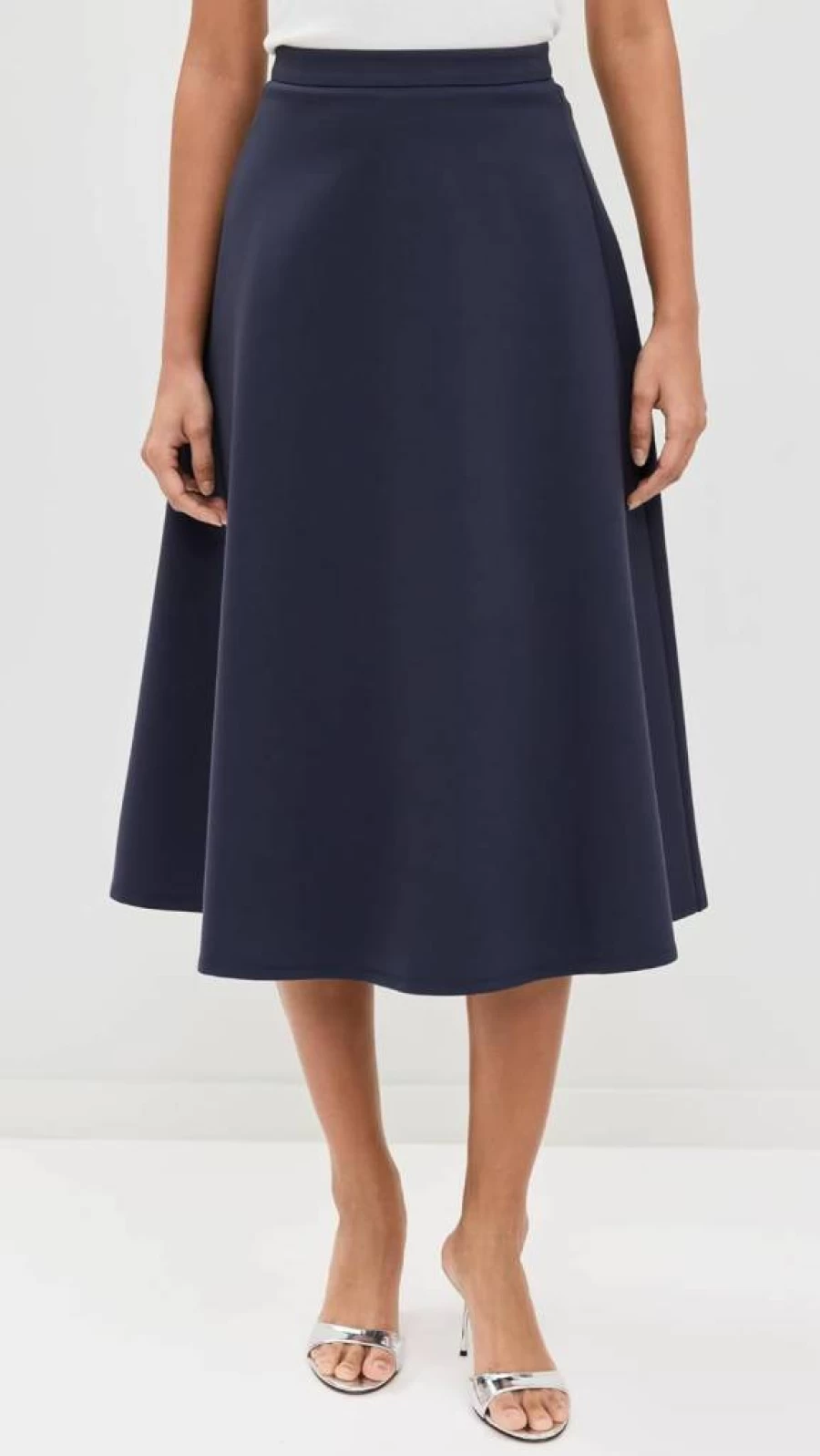 STAUD Women's Lighthouse Skirt - Stylish High-Waisted A-Line Midi Skirt for Women