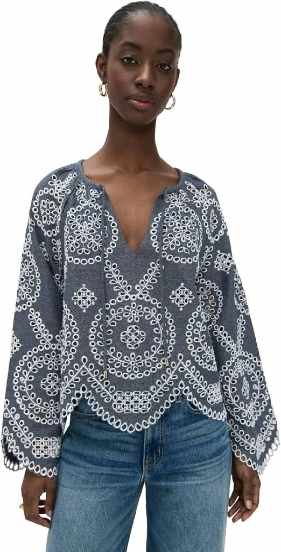 Cleobella Women's Citali Blouse - Elegant Feminine Top for Casual & Dressy Outfits
