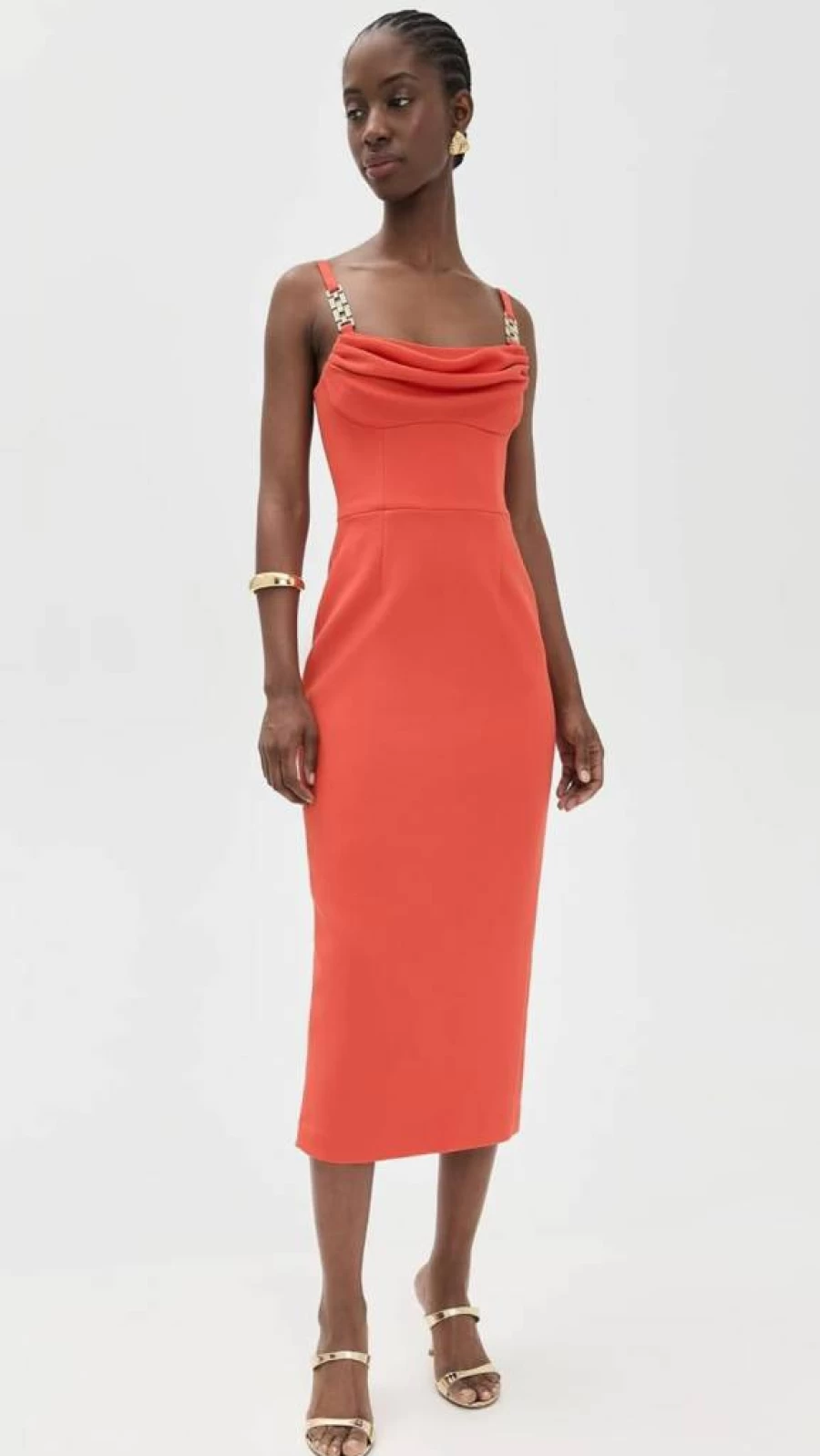 Rebecca Vallance Women's Empress Midi Dress - Elegant Feminine A-Line Style