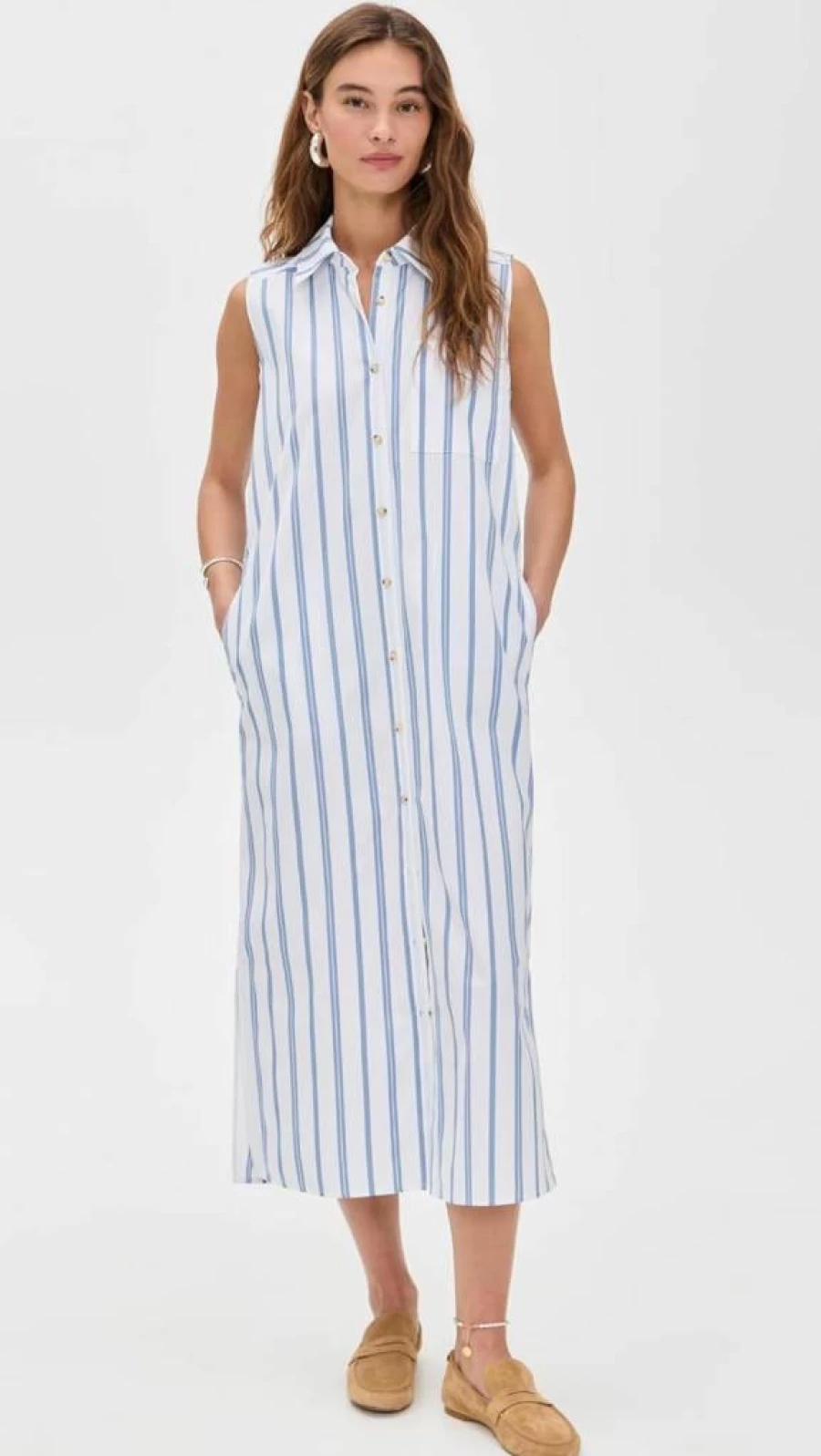 DONNI. Women's Pop Sleeveless Dress - Stylish Casual Summer Dress for Women
