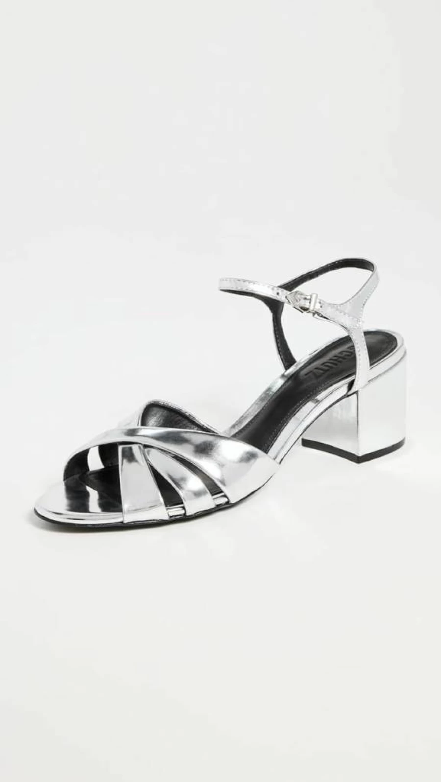 SCHUTZ Keffa Mid Block Heel Sandals for Women - Stylish Comfort Summer Footwear