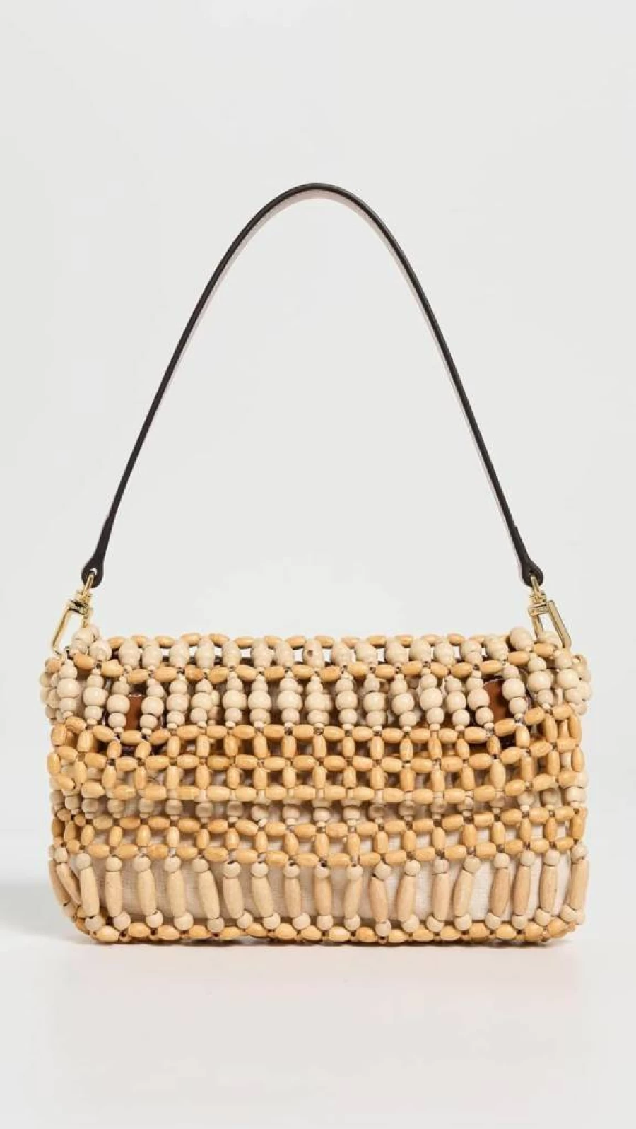 STAUD Timmy Crochet Shoulder Bag for Women - Handmade Boho Purse & Summer Beach Tote