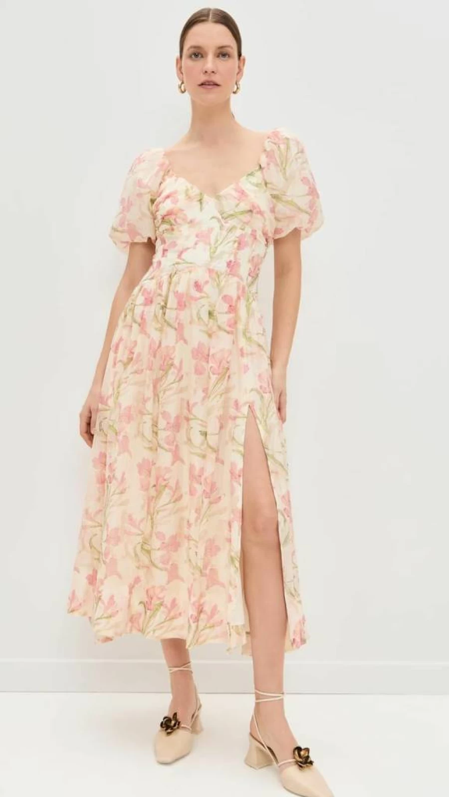ASTR the Label Women's Sasilia Flowy Midi Dress - Elegant Casual & Party Wear