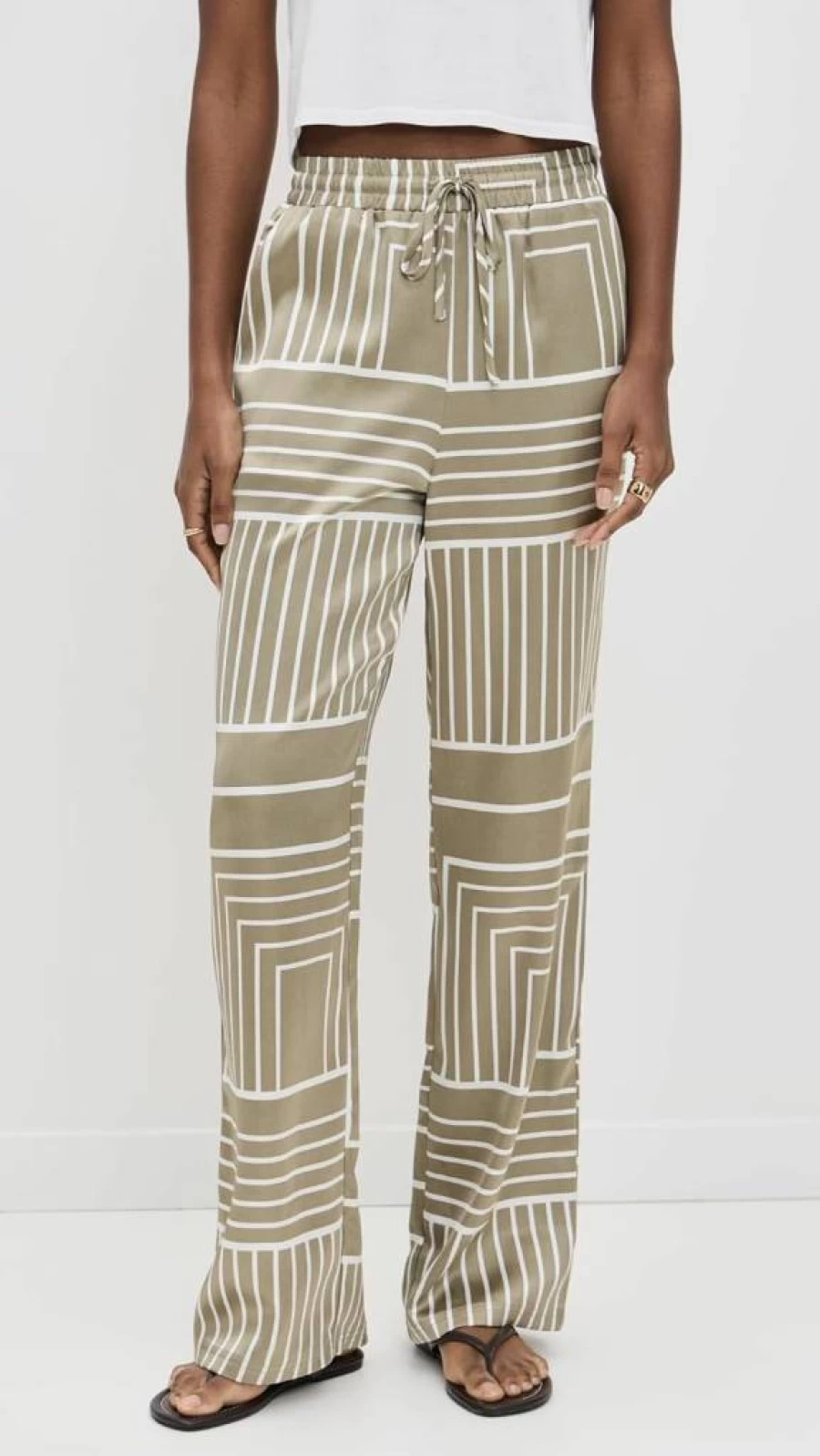 4TH & RECKLESS Women's Amira High-Waisted Trousers - Stylish Casual Pants for Women