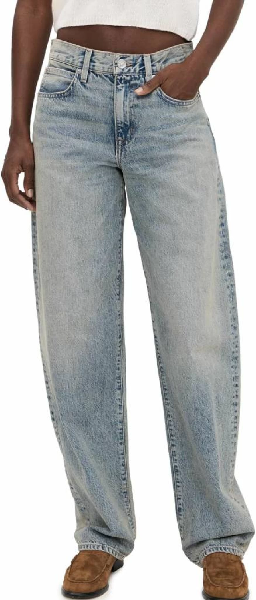 SLVRLAKE Women's High-Rise Slim Fit Stretch Denim Jeans - Tess Long Ankle Skinny Jeans for Women