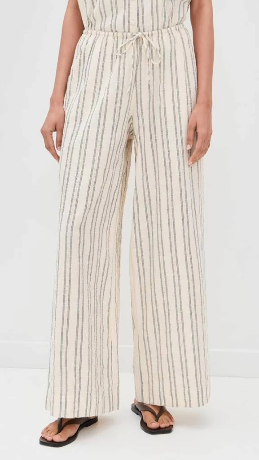 Z SUPPLY Women's Soleil Striped Pants - Casual Comfort Fit High-Waisted Beach Trousers