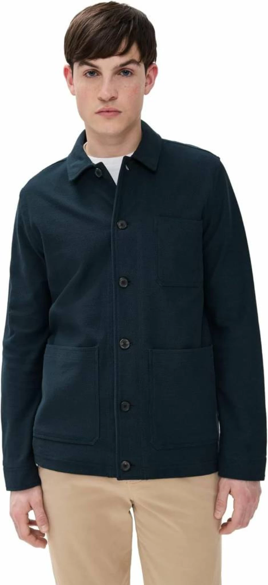Billy Reid Men's Pique Chore Jacket - Classic Cotton Workwear Style