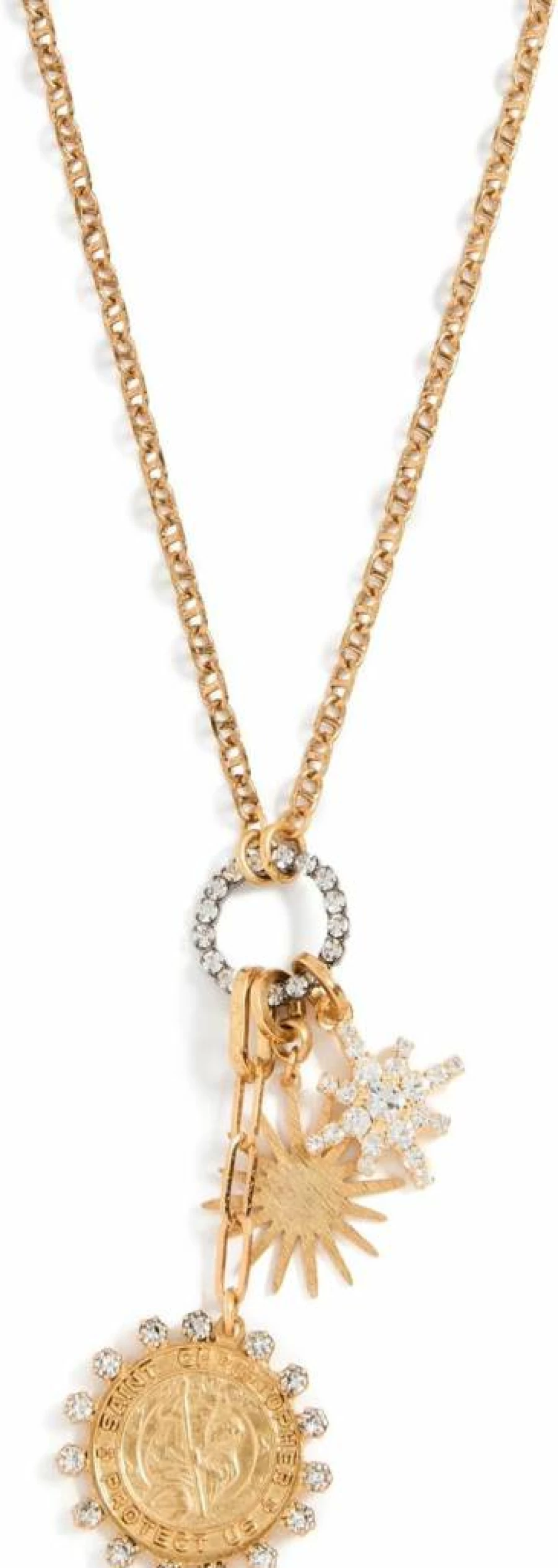 Elizabeth Cole Women's Roxanne Necklace - Elegant Gold-Plated Pendant for Women
