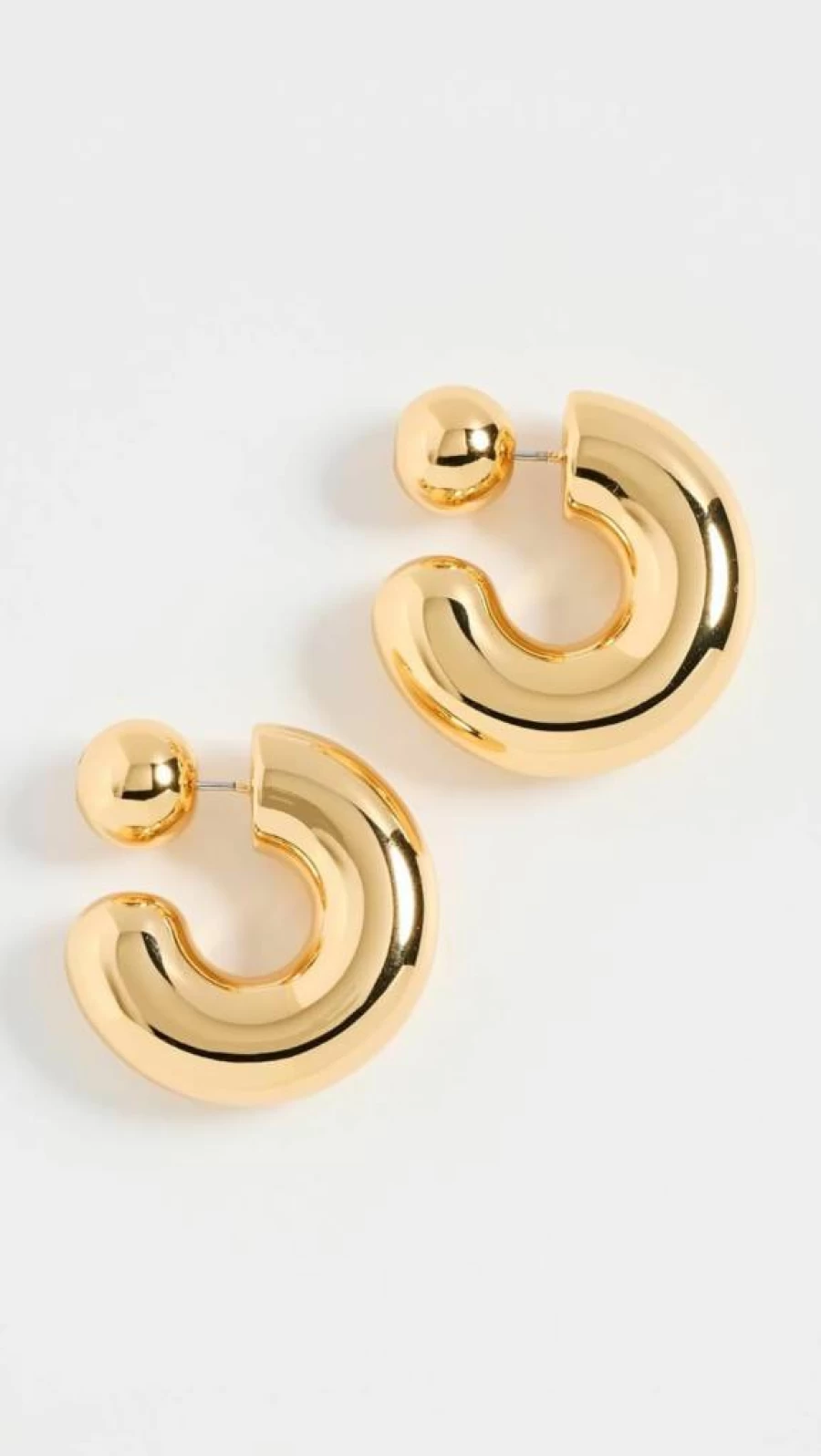 JENNY BIRD Tome Large Hoop Earrings for Women - Stylish Gold-Plated Statement Hoops