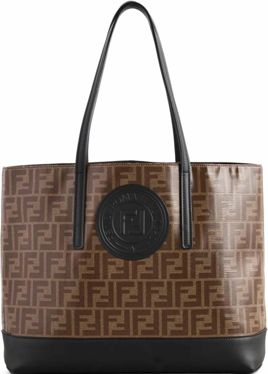 Shopbop Archive Pre-Owned Fendi Zucchino Canvas Shoulder Bag for Women