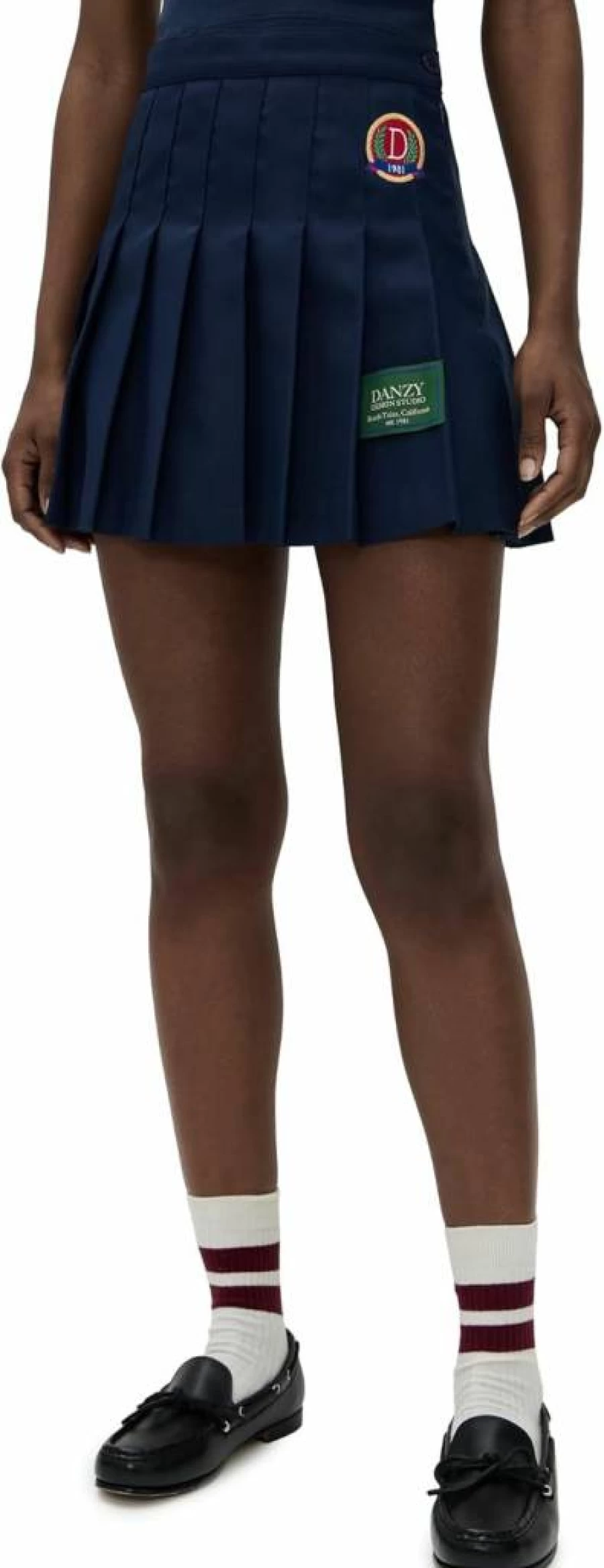 DANZY Women's Tennis Skirt - High Waist Athletic Skirt for Women - Comfortable Workout Skirt with Pockets - Breathable Sports Skirt for Tennis, Running, Gym