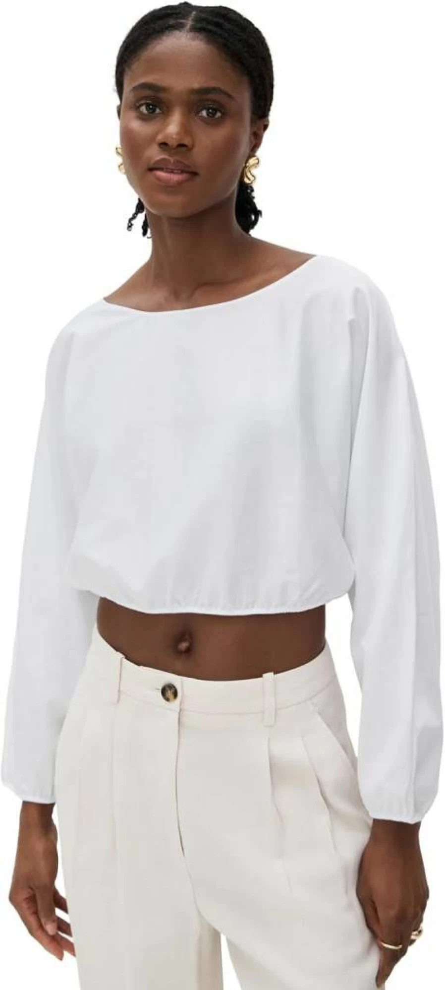 Leset Yoko Long Sleeve Blouse Women's Casual Loose Fit Top