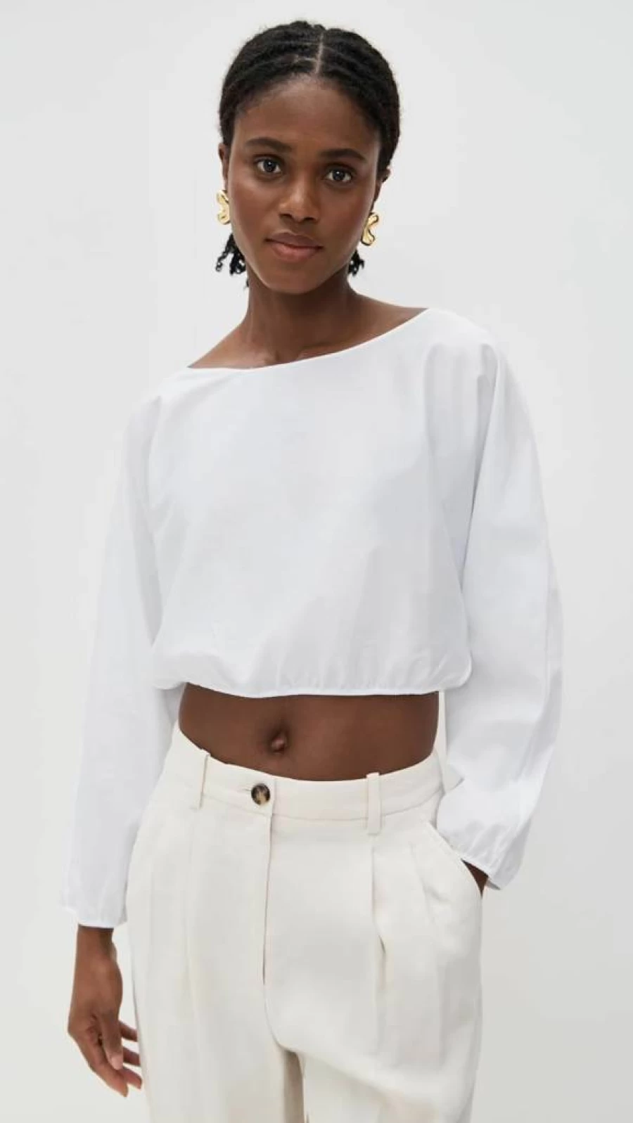 Leset Yoko Long Sleeve Blouse Women's Casual Loose Fit Top
