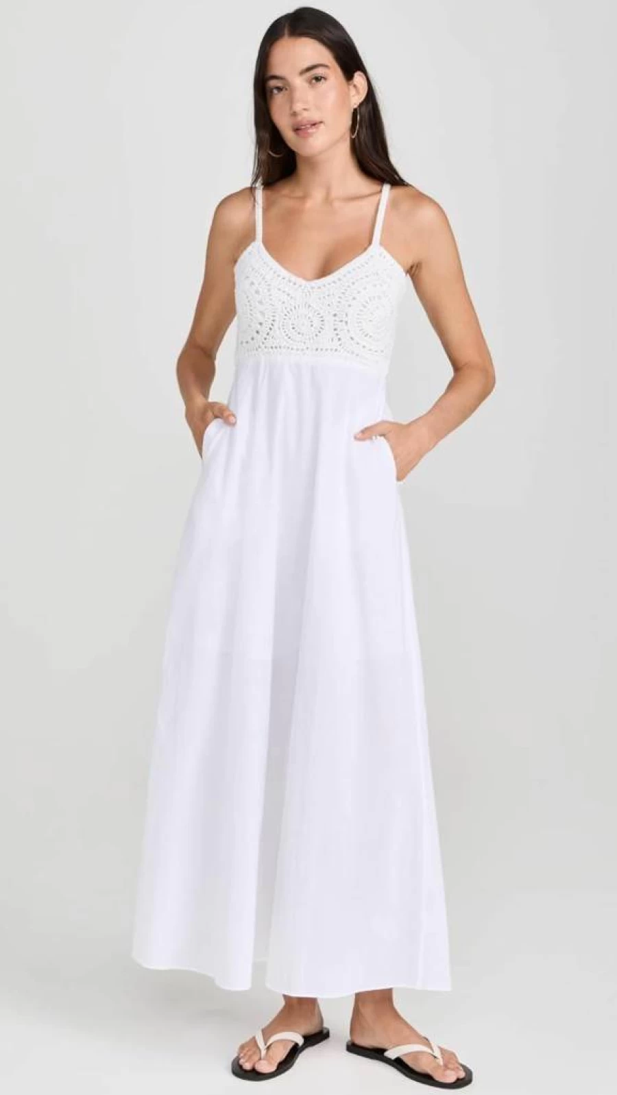 Playa Lucila Women's Flowy Maxi Dress - Elegant Long Summer Beach Dress