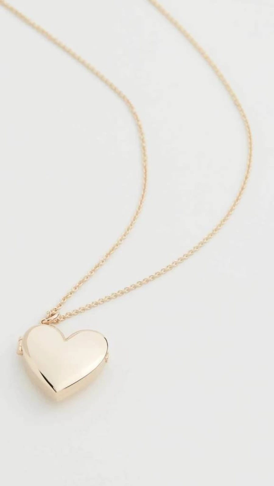 ZOE CHICCO 14K Gold Heart Locket Necklace for Women - Elegant Heart Pendant Jewelry Gift