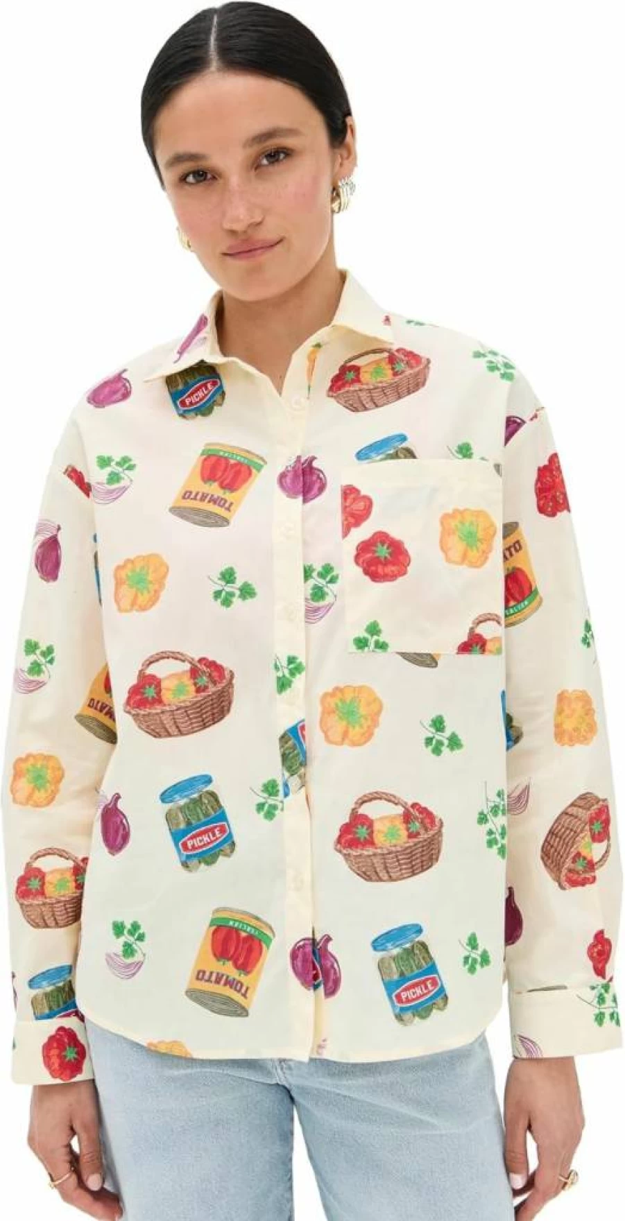 Bailey Rose Women's Floral Printed Button Down Shirt Casual Long Sleeve Blouse Tops
