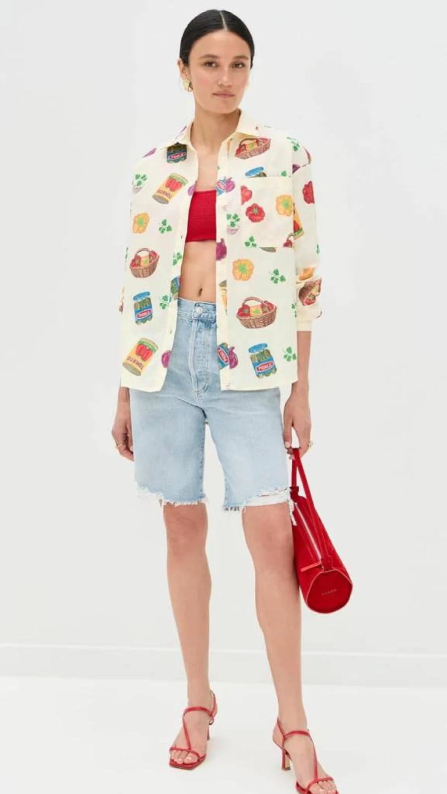 Bailey Rose Women's Floral Printed Button Down Shirt Casual Long Sleeve Blouse Tops