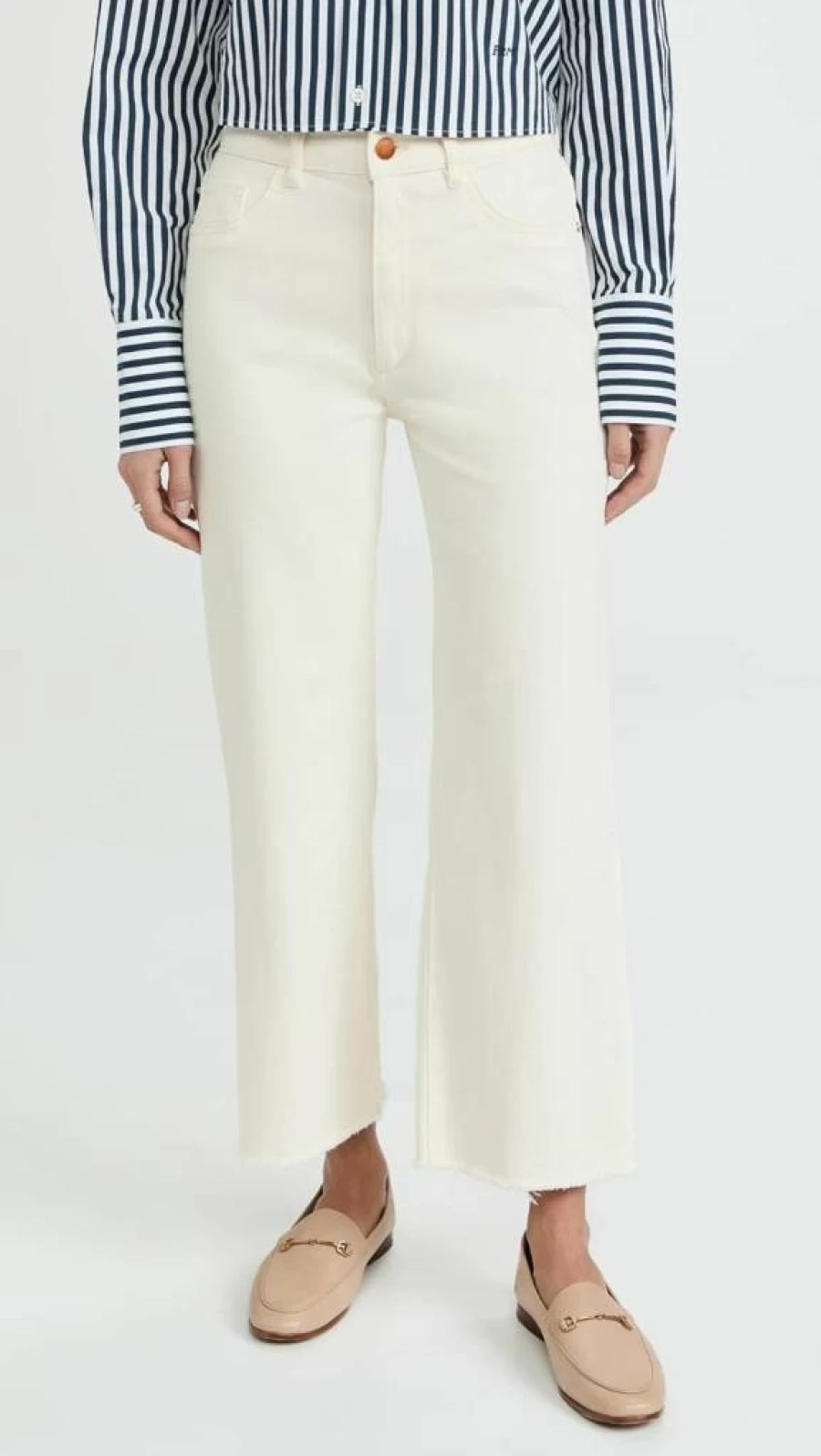 DL1961 Women's Hepburn High Rise Wide Leg Jeans - Sustainable Denim