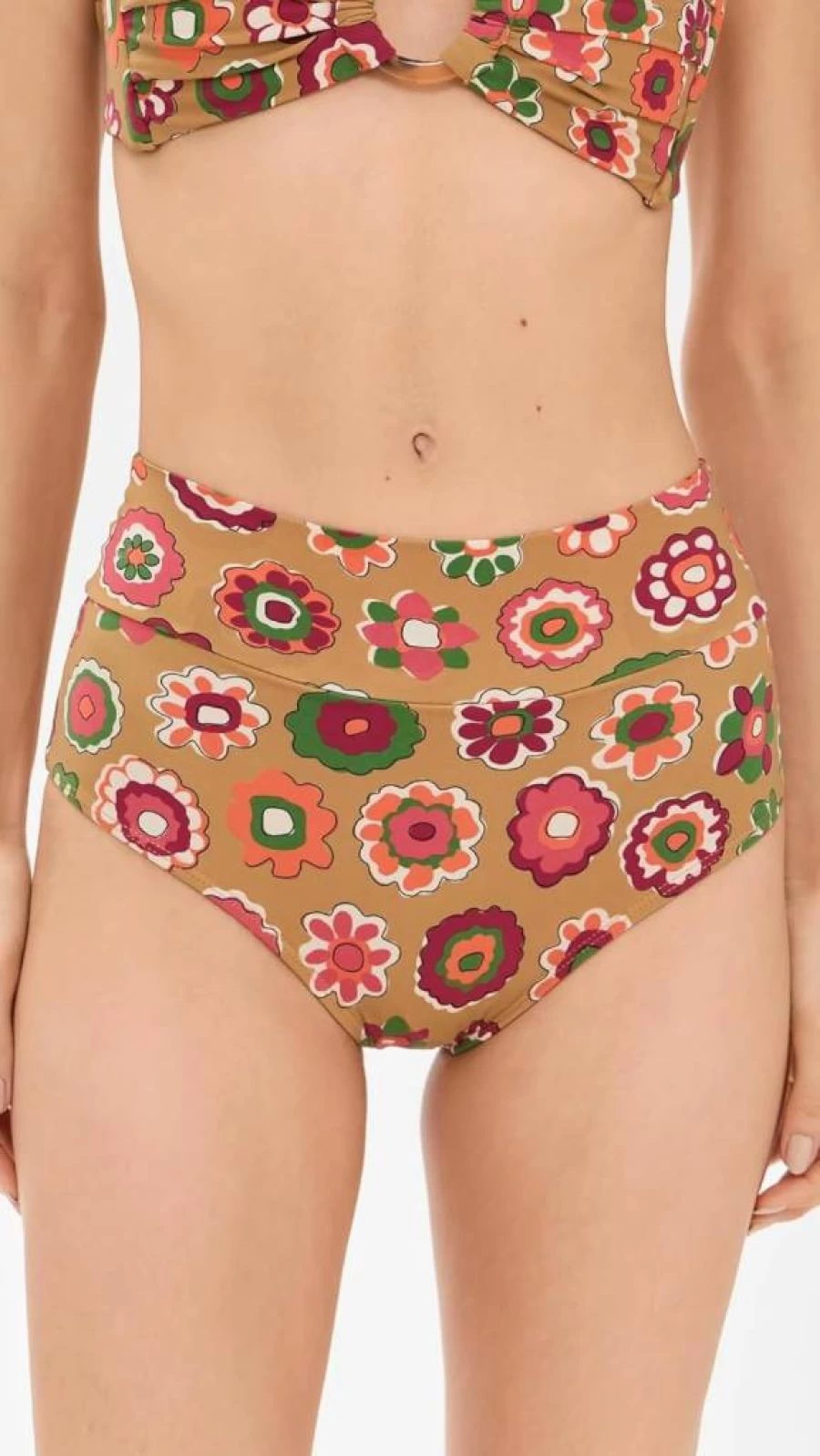 Montce High Rise Bikini Bottoms for Women - Full Coverage Swimwear