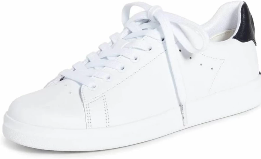 Tory Burch Women's Howell Court Sneakers | Casual Comfort Leather Shoes for Women | Fashionable Low-Top Design