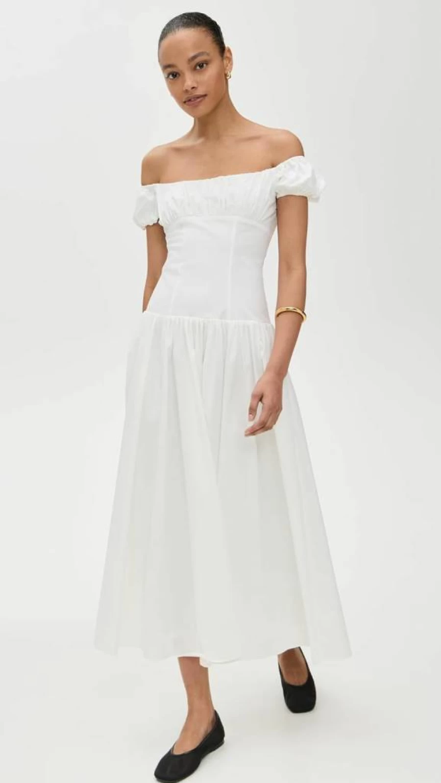 Caroline Constas Women's Augusta Drop Waist Flowy Maxi Dress Elegant Long Summer Dress
