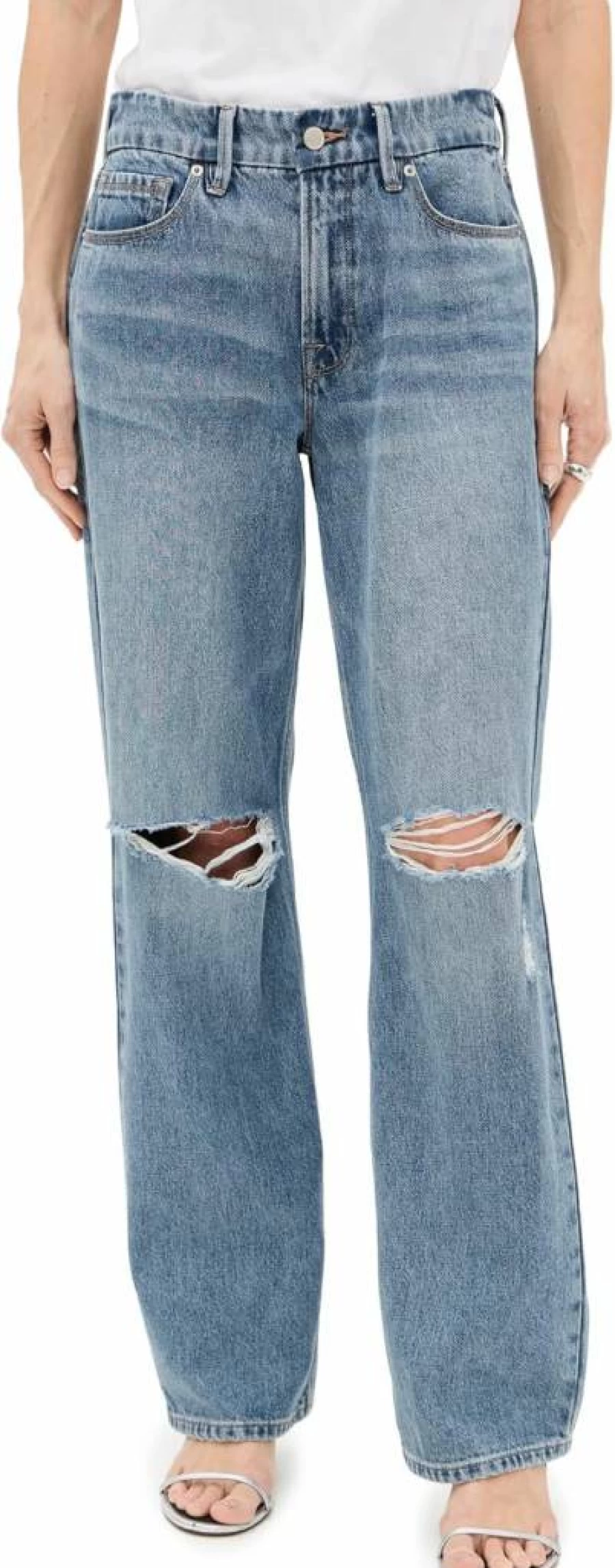 Good American Petite '90s Blue High-Waisted Vintage Jeans for Women