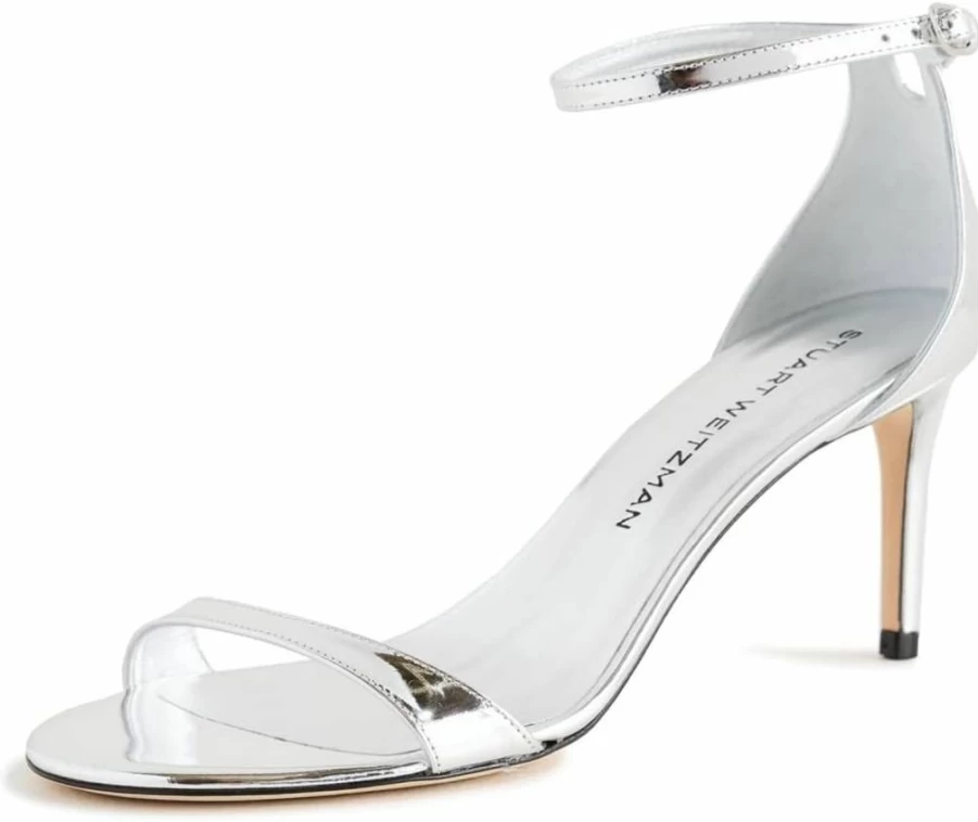 Stuart Weitzman Women's NudistArc 75mm Heel Sandals - Luxury Designer Strappy Summer Shoes