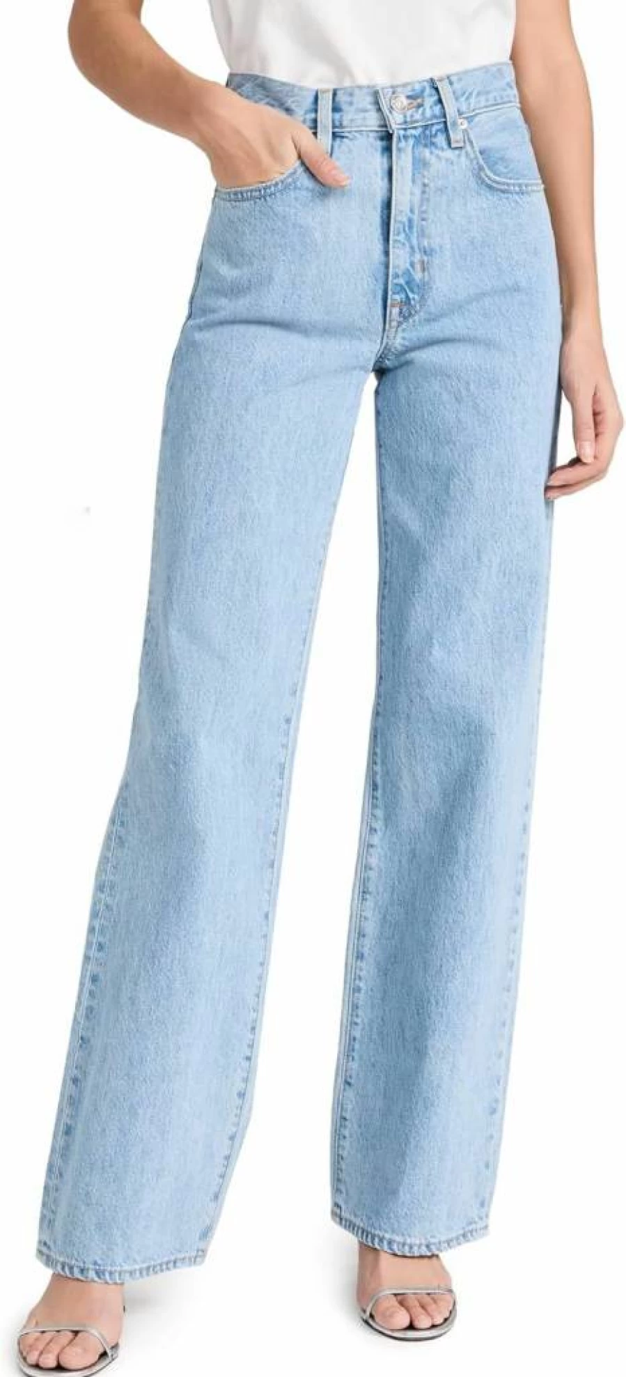 SLVRLAKE Women's Grace Jeans - High Waist Slim Fit Stretch Denim Pants for Women
