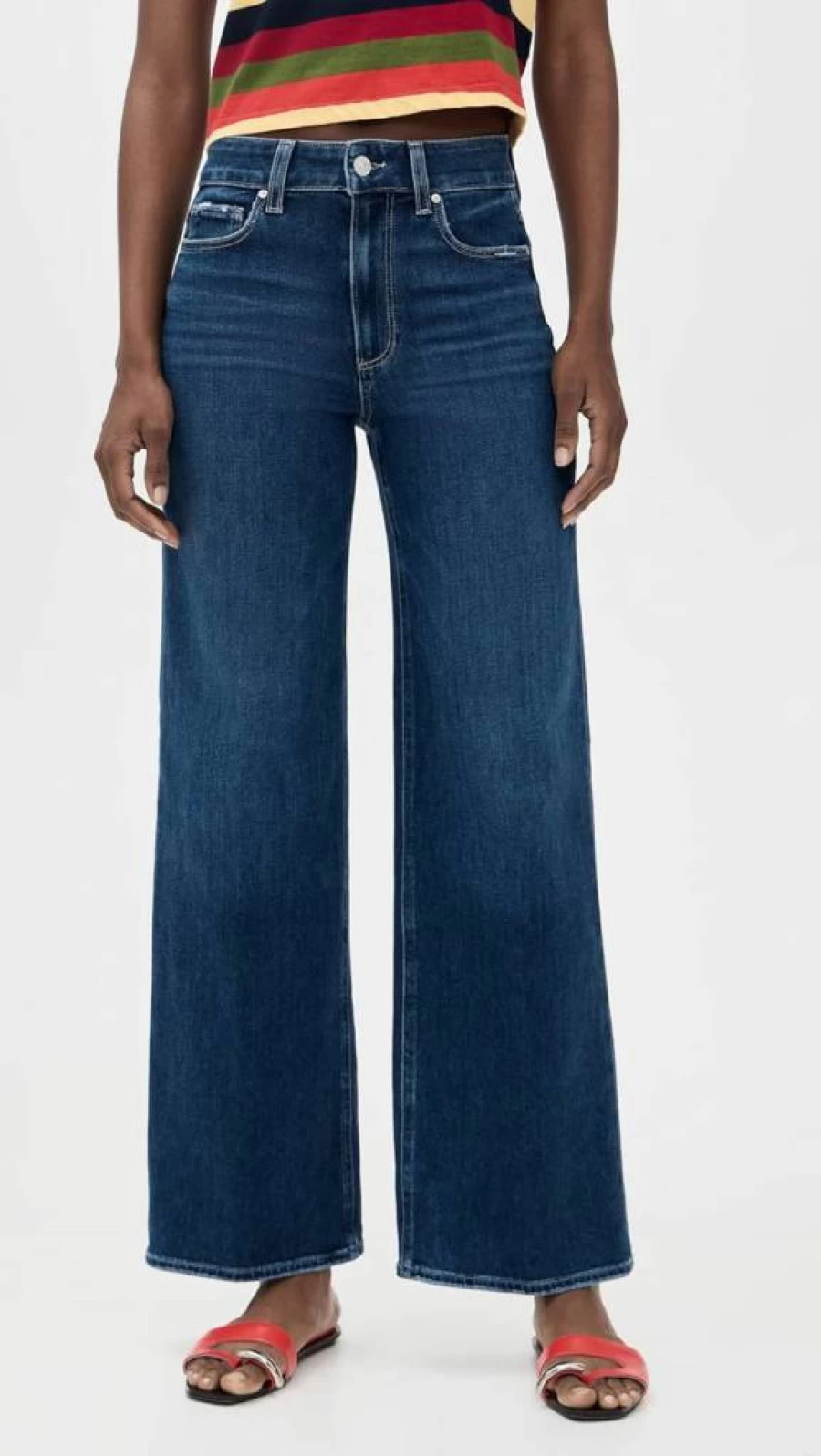 PAIGE Women's Anessa High-Rise Dresden Flare Jeans 31" Denim Pants