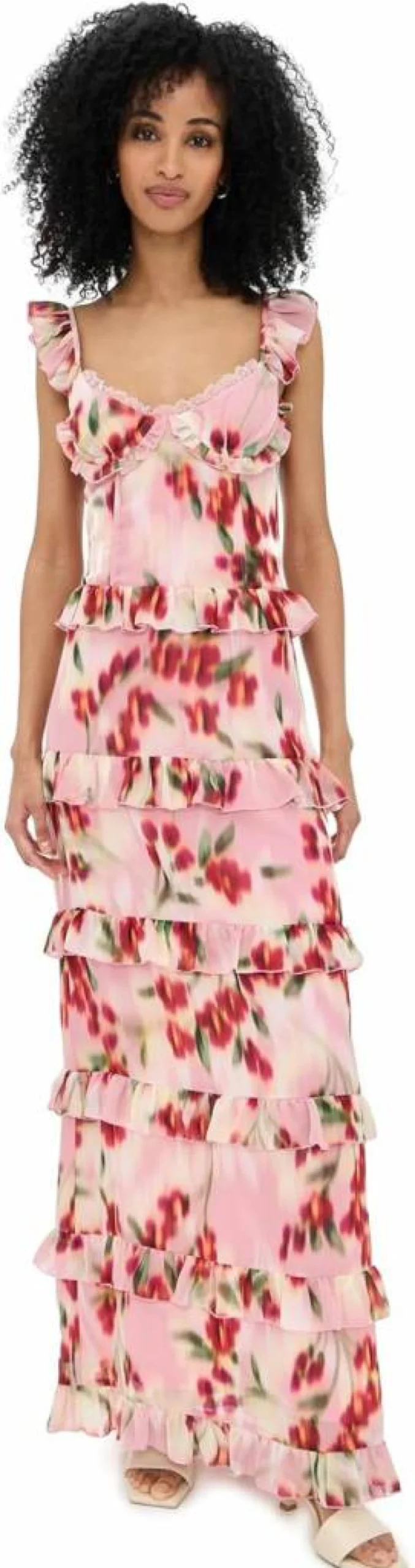 Runaway the Label Women's Melvina Maxi Dress - Elegant Long Flowy Summer Dress